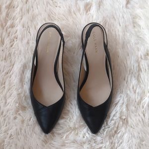 Cole Haan chunky pumps